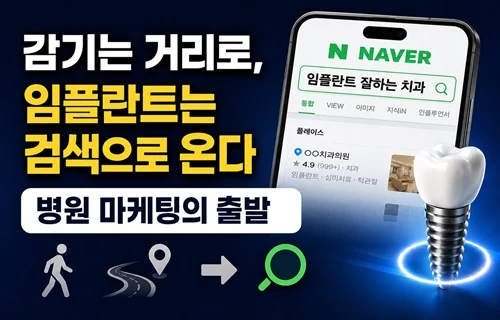 감기는 거리로, 임플란트는 검색으로 온다 | 진료 특성별 병원마케팅 전략