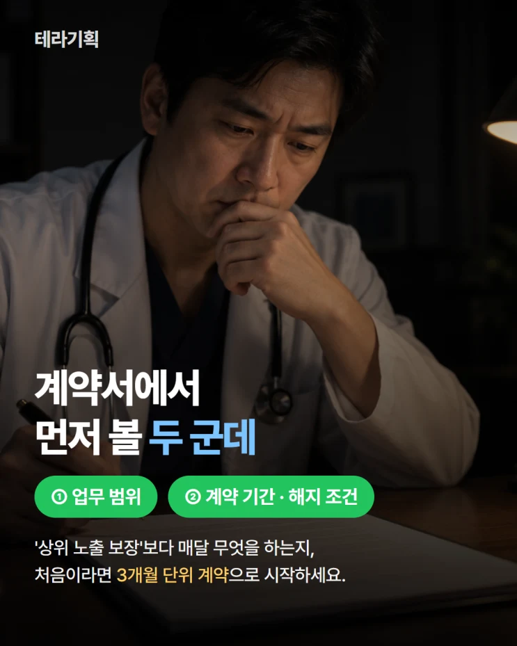 병원 마케팅 대행사 계약 전 확인할 업무 범위와 해지 조건